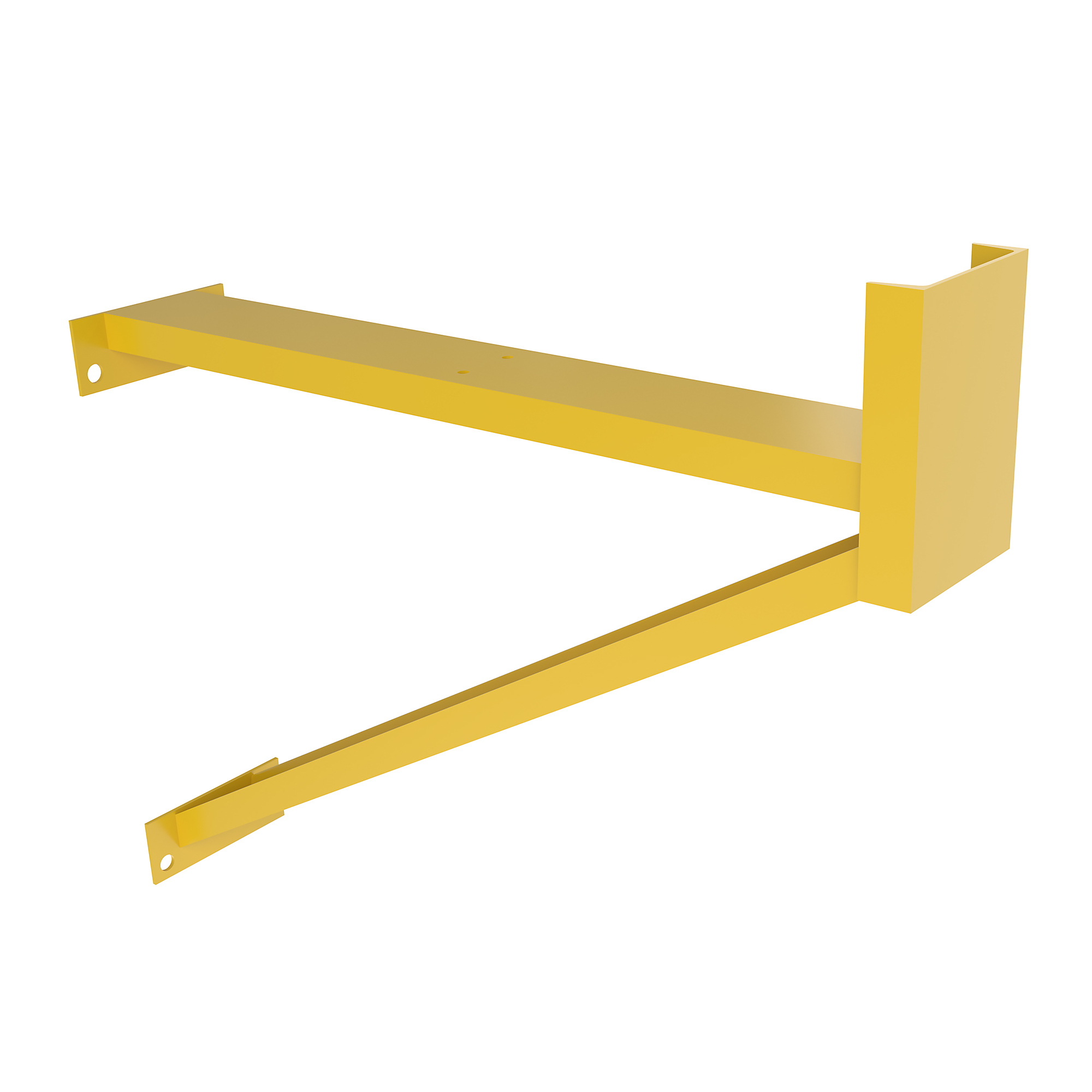Vestil Steel Dock Shelter Guard Post 48 In. Length Yellow